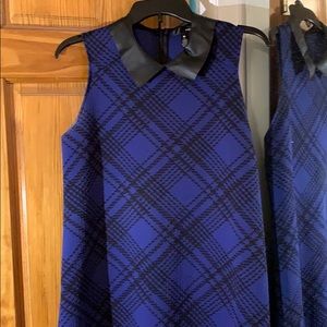 Aqua collared dress